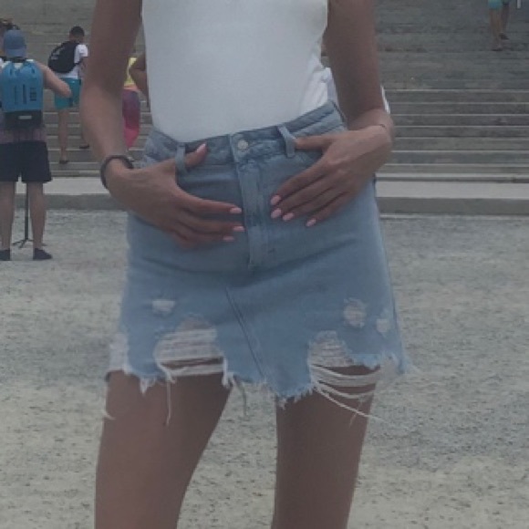 Top shop jean skirt - Picture 6 of 6